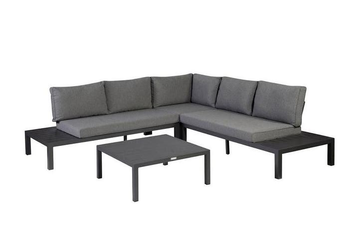 Exotan La Vida loungebank antraciet met aluminium frame,, Tuin en Terras, Tuinsets en Loungesets