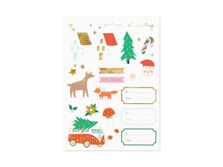 Cadeau Stickers Kerst, Hobby & Loisirs créatifs, Articles de fête, Envoi
