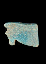 Oude Egypte, late periode Faience Wedjat Amulet (Zonder