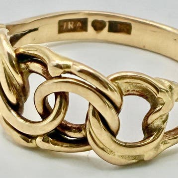 Zonder minimumprijs - Ring - 18 karaat Geel goud