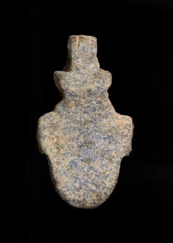 Oude Egypte, late periode lapis lazuli Hartamuleet (Zonder