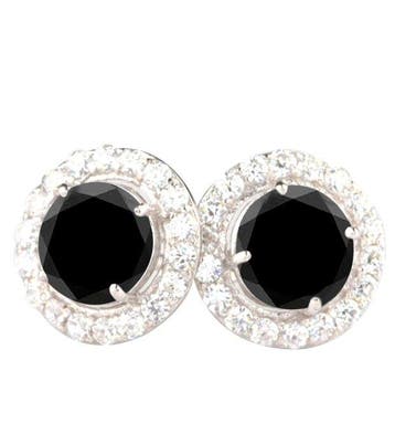 Sans prix de réserve - Boucles doreilles Argent - 3.65ct., Handtassen en Accessoires, Oorbellen, Nieuw