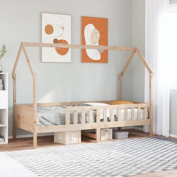 vidaXL Bedhuis massief grenenhout 90x200 cm, Verzenden