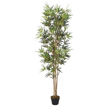 vidaXL Kunstplant bamboe 828 bladeren 150 cm groen, Verzenden, Nieuw
