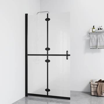 vidaXL Inloopdouchewand inklapbaar 70x190 cm ESG-glas mat, Verzenden, Nieuw