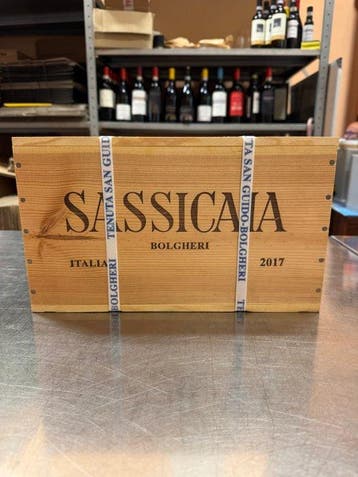 2017 Tenuta San Guido, Sassicaia - Super Tuscans - 6 Flessen, Nieuw