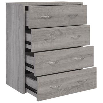 Dressoir 4 lades grijs | 63% KORTING | Retour deal, Verzenden