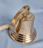 Scheepsbel - Messing - Met beugel en allemansend