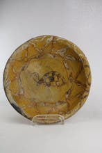 Kom - Aardewerk - Tortoise - Slip-gedecoreerd