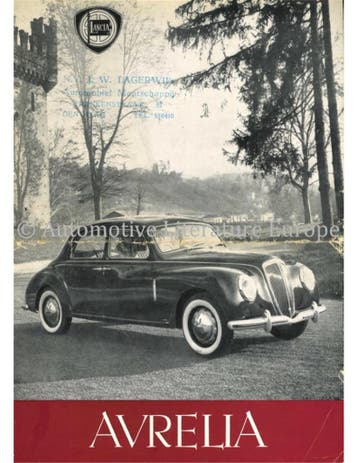 1950 LANCIA AURELIA BERLINA / CABRIOLET LEAFLET ENGLISH, Boeken, Ophalen of Verzenden, Nieuw