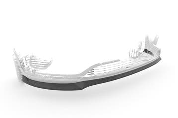 Voorspoiler | Cupspoilerlip voor Mercedes Benz EQA (H243) CS, Verzenden, Nieuw