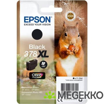 Epson 378XL 11.2ml Zwarte inktcartridge, Computers en Software, Verzenden, Nieuw