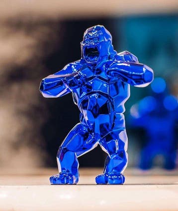 Richard Orlinski (1966) - Kong Spirit (Blue Edition)· No