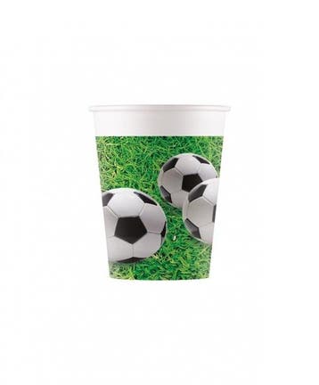Bekers Voetbal 200ml 8st, Verzenden, Nieuw