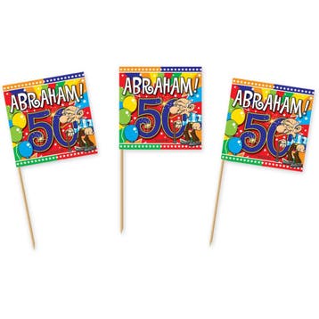 Abraham Prikkers 14cm 50st, Verzenden, Nieuw