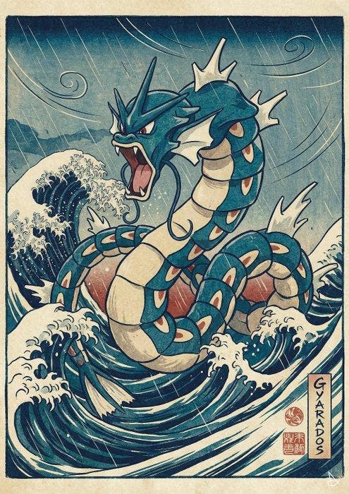 ANDSAL MCMXCI - Lot of 2 Gyarados & Mew - Special Pokémon, Games en Spelcomputers, Spelcomputers | Overige Accessoires