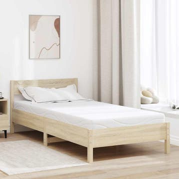 vidaXL Matras Medium 90 x 190 cm Wit, Verzenden, Nieuw