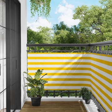vidaXL Balkonscherm 100 x 500 cm Oxford Stof Rechthoekig, Verzenden, Nieuw
