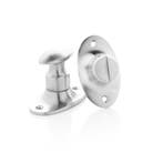 WC slot draaiknop mat nikkel ovaal rozet - retro jaren 30..., Ophalen of Verzenden, Slot