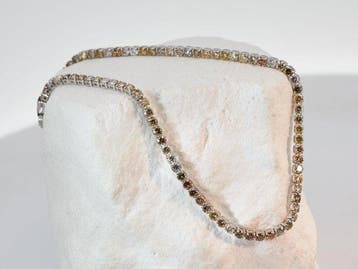 Zonder minimumprijs - Armband - 14 karaat Witgoud - 2.01ct.