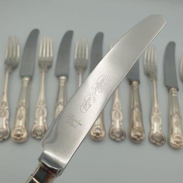 Bestekset voor 6 personen (12) - Verzilverd