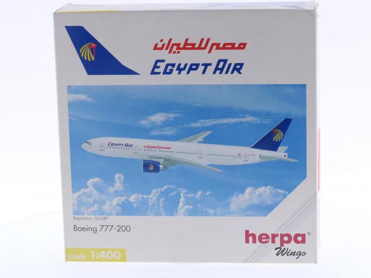 Schaal 1:400 Herpa 560085 Egypt Air Boeing 777-200 Reg.Nr..., Hobby & Loisirs créatifs, Modélisme | Avions & Hélicoptères, Enlèvement ou Envoi