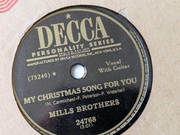 Kerstplaten – 16 78-toeren , 1937–1949 o.a Bing Crosby ,, Cd's en Dvd's, Nieuw in verpakking