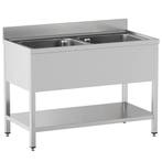 Spoeltafel | STANDARD LINE EVO | RVS | 2 Spoelbakken, Zakelijke goederen, Verzenden, Nieuw in verpakking