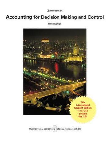 Accounting for Decision Making and Control 9781259255007, Verzenden, Gelezen, Jerold L. Zimmerman