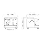 Espressomachine | DIADEMA | RVS | Automatisch | 2 Groepen |, Verzenden