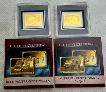 Tsjaad. 3000 Francs Mercedez-Benz & Rettungstransportwagen ,
