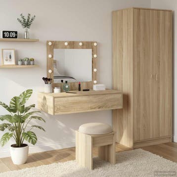 vidaXL Kaptafel Bruin 83 x 40 x 70 cm Bewerkt hout, Verzenden