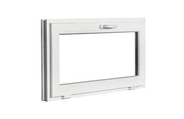 PVC kiep b125xh80 cm Wit, Ophalen of Verzenden, Gevelraam of Ruit