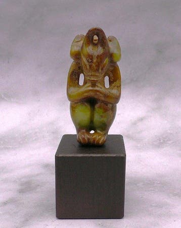 sculptuur, Hongshan Cultuur Alien Taïno achtige Gehoornde, Antiek en Kunst