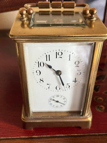Pendulette de voyage, Réveil - Laiton - 1850-1900, Antiquités & Art