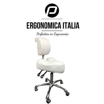 Tabouret Ergonomica Italia Wit – Ergonomische Zadelkruk m., Verzenden, Nieuw, Overige typen