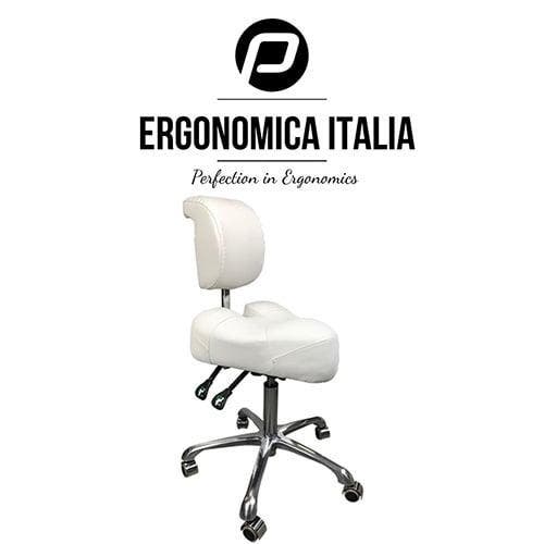 Tabouret Ergonomica Italia Wit – Ergonomische Zadelkruk m., Elektronische apparatuur, Persoonlijke Verzorgingsapparatuur, Overige typen
