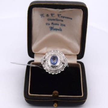 Zonder minimumprijs - Ring - 18 karaat Witgoud - 2.60ct. tw., Nieuw