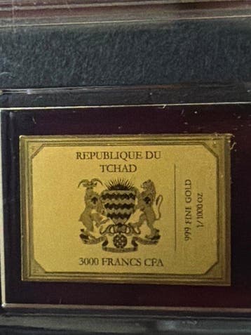 Tchad. 3000 Francs Magirus Deutz Eckhauber II. - 1/1000
