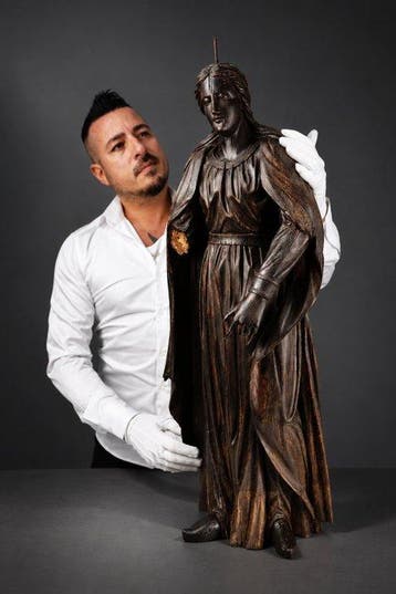 Tilman Riemenschneider Umkreis - sculptuur, Skulptur Heilige, Antiek en Kunst