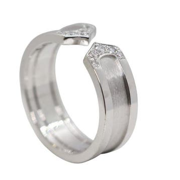 Cartier - Bague - C2 Ring - 18 carats Or blanc - pavé de, Nieuw