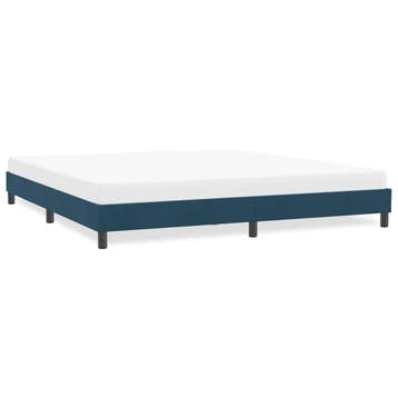 vidaXL Bedframe zonder matras 180x210 cm fluweel donkerblauw, Huis en Inrichting, Slaapkamer | Bedden, Verzenden, Nieuw