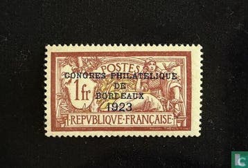 Frankrijk - Allegorie (Type Merson), met opdruk - 1929, Verzenden