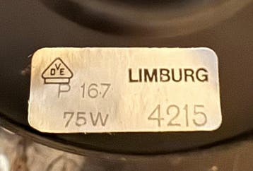 Limburg Glashütte - Plafonnier - Verre - Anneaux en fer