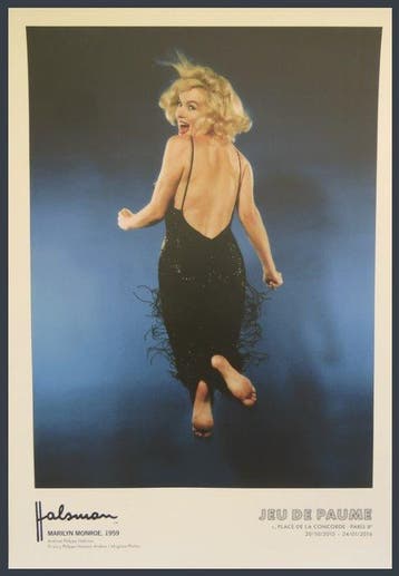 Philippe Halsmann - Affiche originale dexposition - Marilyn, Antiquités & Art, Art | Dessins & Photographie
