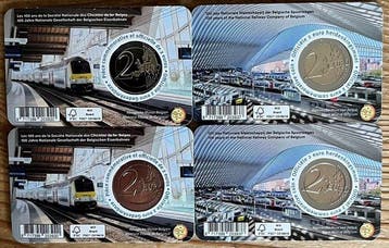 België. 2 Euro 2026 SNCB - NMBS (4 coincards) (Zonder
