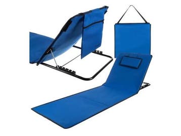 Veiling - Trizand Strandmat met rugleuning + kussen, Caravans en Kamperen, Nieuw