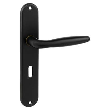 Deurklink / deurkruk -zwart - zonder slot - 56 mm - voor, Verzenden