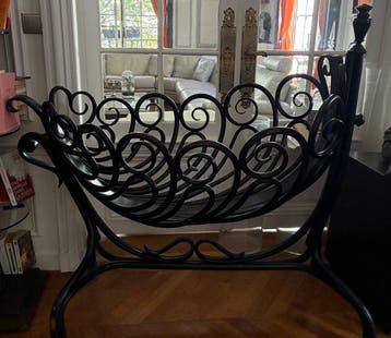 Thonet - Michael Thonet - Wieg - Hout - Gebogen en, Antiek en Kunst