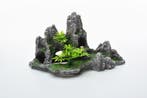 Rotsformatie met plateau en planten OS-919 - aquarium decora, Animaux & Accessoires, Poissons | Aquariums & Accessoires, Ophalen of Verzenden